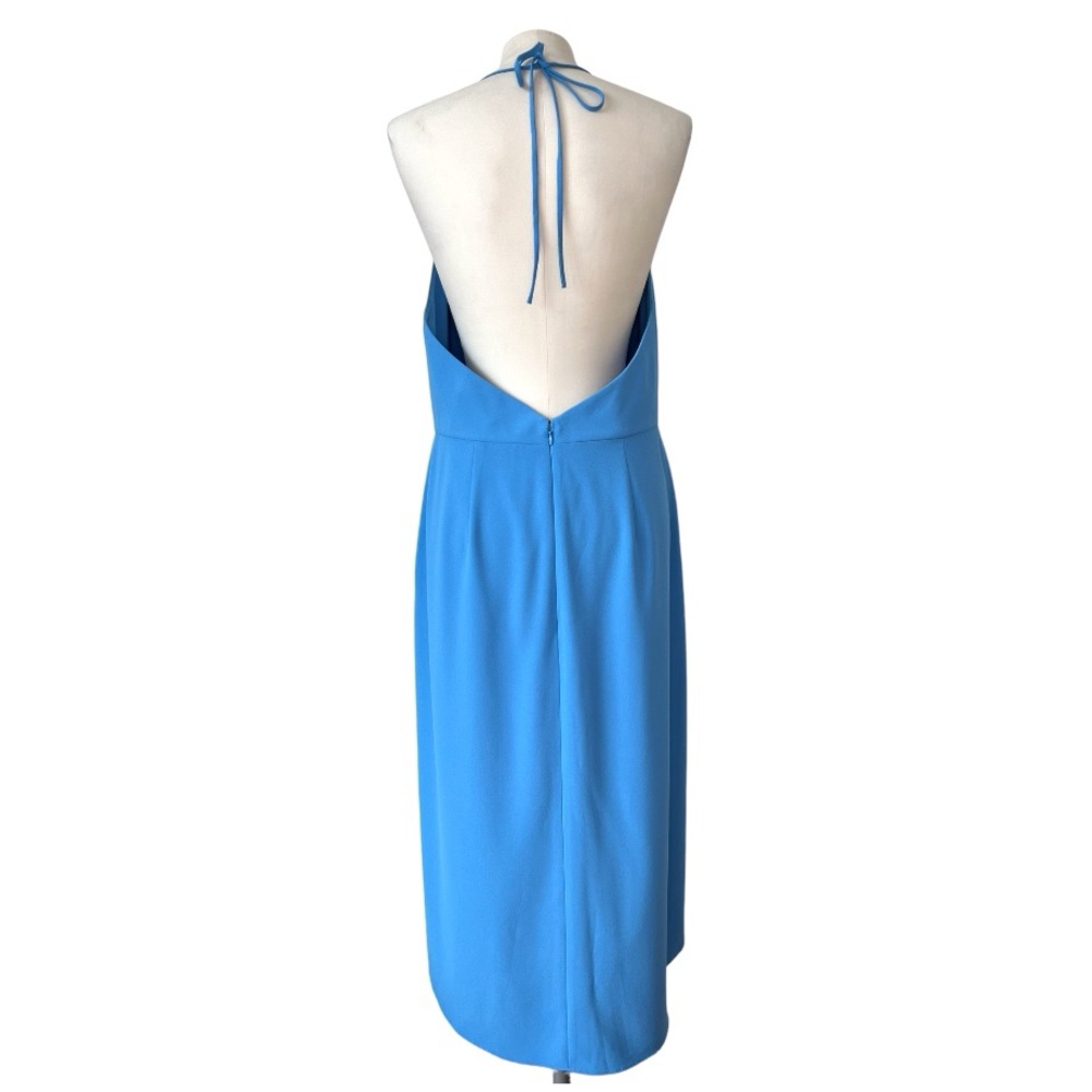 Alice & Olivia Blue Halter Kristy Dress size 12 - Picture 6 of 16